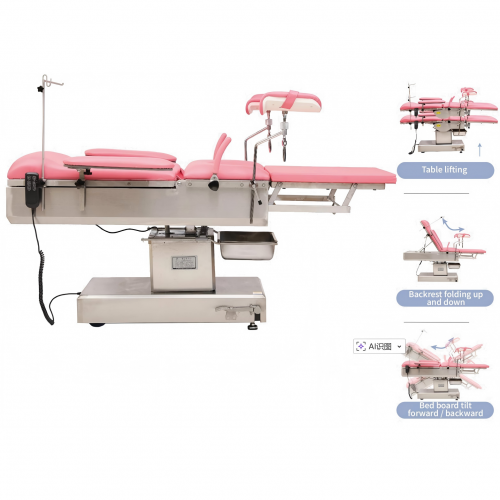 OTSE-GY04P Four Functions Semi-Electric GynecologicalBeds Pull-out Type